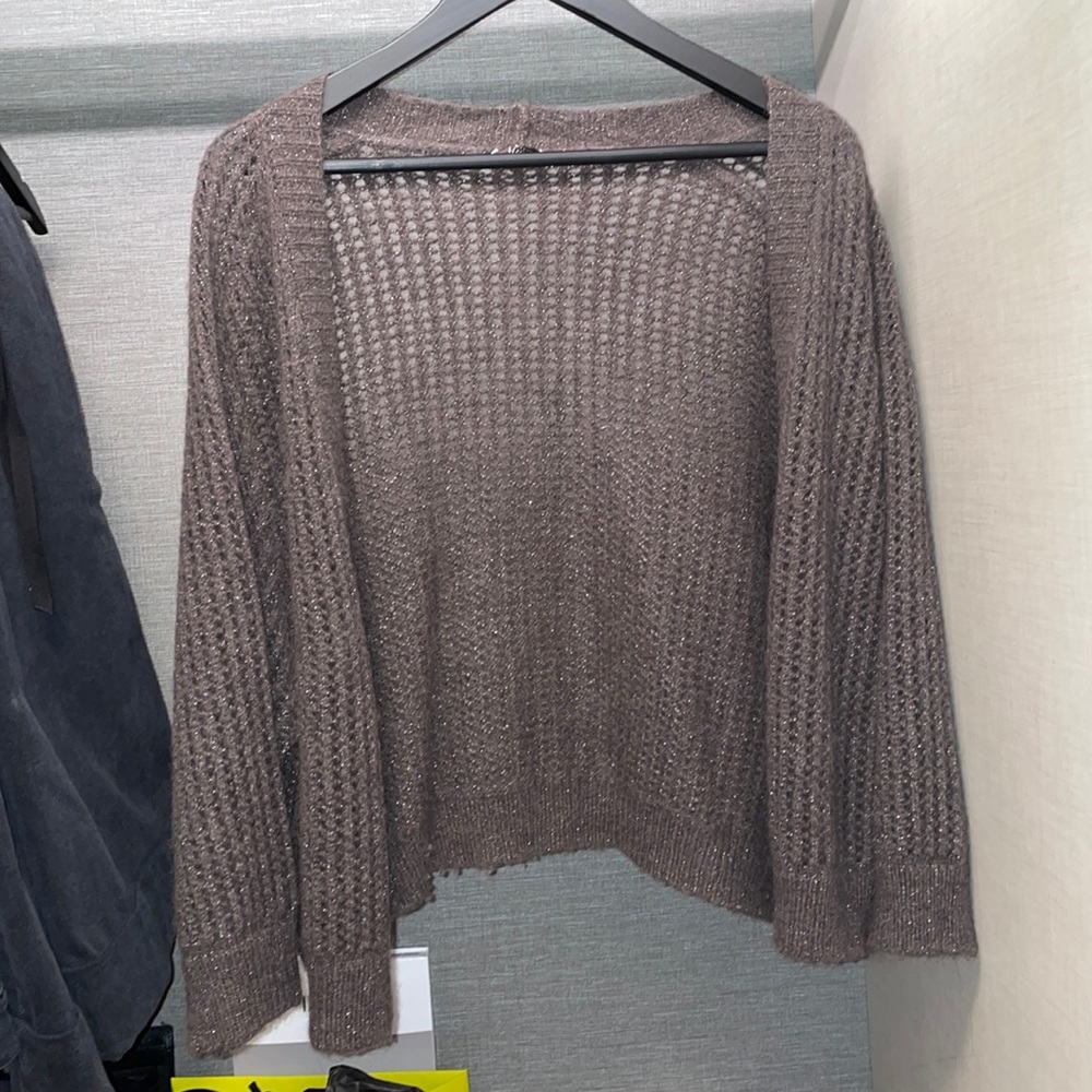 Peserico crochet knit cardigan